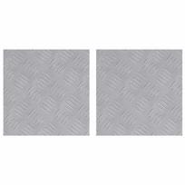 vidaXL Laiptų danga 2 vnt. 30 x 30 cm Sidabro Aliuminis Kvadrato