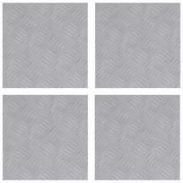 vidaXL Laiptų danga 4 vnt. 30 x 30 cm Sidabro Aliuminis Kvadrato