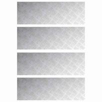 vidaXL Laiptų danga 4 vnt. 90 x 30 cm Sidabro Aliuminis Stačiakampio