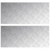 vidaXL Laiptų danga 2 vnt. 90 x 40 cm Sidabro Aliuminis Stačiakampio