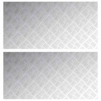 vidaXL Laiptų danga 2 vnt. 100 x 50 cm Sidabro Aliuminis Stačiakampio