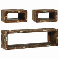 vidaXL TV spintelių komplektas 3 vnt. Įvairiaspalvis 100 x 30 x 32 cm