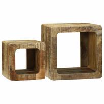 vidaXL TV vienetai 2 vnt. Ruda 36 x 30 x 36 cm Kietas mango medis