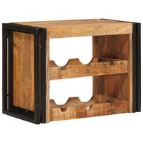 vidaXL Vyno stovas Ruda 60 x 45 x 33 cm Kietas Rupus Mangų Medis