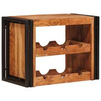 vidaXL Vyno stovas Ruda 60 x 45 x 33 cm Kietos akacijos mediena