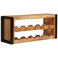 vidaXL Vyno stovas Ruda 100 x 45 x 33 cm Kietas Rupus Mangų Medis