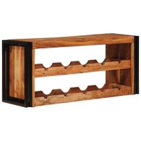 vidaXL Vyno stovas Ruda 100 x 45 x 33 cm Kietos akacijos mediena