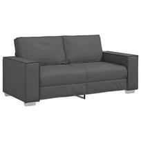 vidaXL Dvivietė sofa Pilka 180 cm Dirbtinė oda