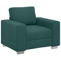 vidaXL Sofa Kėdė Tamsiai žalia 100 cm audinys