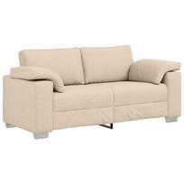 vidaXL Dvivietė sofa Kreminė 180 cm audinys