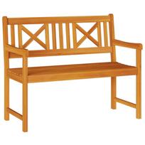 vidaXL Lauko suolas 110 x 56 x 90 cm Kietos akacijos mediena Natūrali