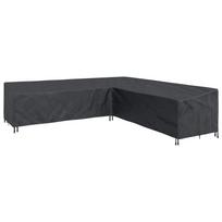 vidaXL Baldų uždangalas 325 x 325 x 80 cm 420D Oksfordo audinys Juodas