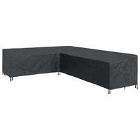 vidaXL Baldų uždangalas 355 x 275 x 80 cm 420D Oksfordo audinys Juodas