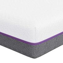 vidaXL „Memory Foam“ čiužinys Vidutinis 200 x 200 cm Balta ir pilka