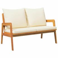vidaXL Sodo suolas su pagalve Natūralus aliejus 115 x 65 x 71 cm