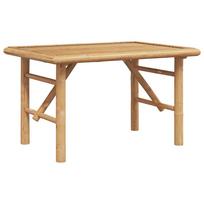 vidaXL Kavos staliukas Ruda 70 x 40 x 36 cm bambukas
