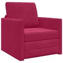 vidaXL Sofa lova Vyno raudona 74 x 77 x 81 cm Aksomas
