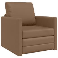vidaXL Sofa lova Kapučino 74 x 77 x 81 cm Dirbtinė Oda
