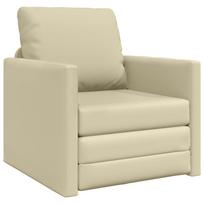 vidaXL Sofa lova Kreminė 74 x 77 x 81 cm Dirbtinė Oda