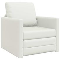 vidaXL Sofa lova Balta 74 x 77 x 81 cm Dirbtinė Oda
