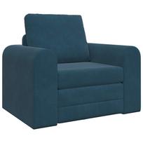 vidaXL Sofa lova Mėlyna 98 x 71 x 83 cm Aksomas