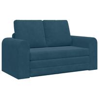 vidaXL Sofa lova Mėlyna 148 x 71 x 83 cm Aksomas
