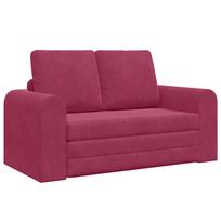 vidaXL Sofa lova Vyno raudona 148 x 71 x 83 cm Aksomas