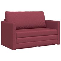 vidaXL Sofa lova Vyno raudona 124 x 71 x 78 cm audinys