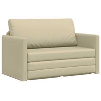 vidaXL Sofa lova Kreminė 124 x 71 x 78 cm Dirbtinė Oda