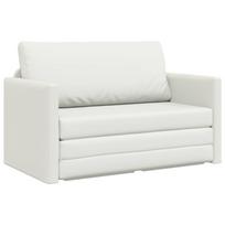 vidaXL Sofa lova Balta 124 x 71 x 78 cm Dirbtinė Oda
