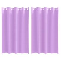 vidaXL Užuolaidos su žiedais, blokuojančios šviesą 2 vnt. Violetinė