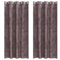 vidaXL Aksominio tipo užuolaidos 2 vnt. Ruda 245 x 140 cm Aksomas