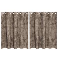 vidaXL Aksominio tipo užuolaidos 2 vnt. Kapučino 140 x 140 cm Aksomas