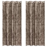 vidaXL Aksominio tipo užuolaidos 2 vnt. Kapučino 245 x 140 cm Aksomas