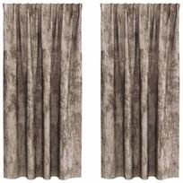 vidaXL Aksominio tipo užuolaidos 2 vnt. Kapučino 175 x 140 cm Aksomas