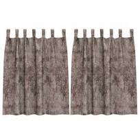 vidaXL Aksominio tipo užuolaidos 2 vnt. Kapučino 140 x 140 cm Aksomas