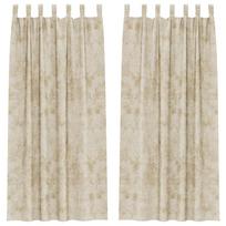vidaXL Aksominio tipo užuolaidos 2 vnt. Kreminė 260 x 140 cm Aksomas