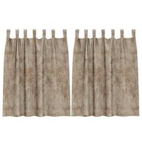 vidaXL Aksominio tipo užuolaidos 2 vnt. šampano 140 x 140 cm Aksomas