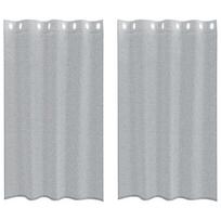 vidaXL Voile Užuolaida 2 vnt. Tamsiai pilka 140 x 175 cm Poliesteris