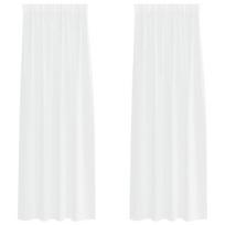 vidaXL Voile Užuolaida 2 vnt. Balta 260 x 140 cm Poliesteris
