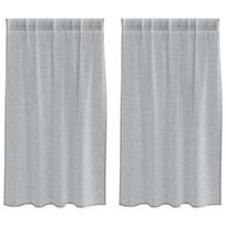 vidaXL Voile Užuolaida 2 vnt. Tamsiai pilka 140 x 140 cm Poliesteris