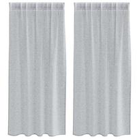 vidaXL Voile Užuolaida 2 vnt. Tamsiai pilka 175 x 140 cm Poliesteris