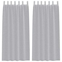 vidaXL Voile Užuolaida 2 vnt. Tamsiai pilka 245 x 140 cm Poliesteris