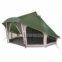 vidaXL Tipi palapinė su stogu Žalia 508 x 470 x 300 cm tafta