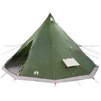 vidaXL Tipi palapinė su stogu Žalia 560 x 560 x 300 cm tafta