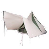vidaXL Tipi palapinė su stogu Žalia 510 x 690 x 330 cm tafta