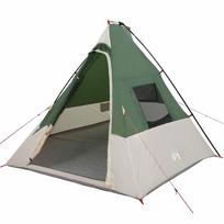 vidaXL Tipi palapinė 6 asmeniui Atsparus vandeniui Žalia tafta