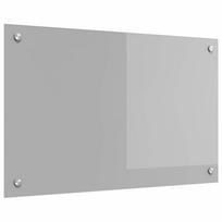vidaXL Virtuvės atbraila Šviesiai pilka 80 x 50 cm grūdintas stiklas