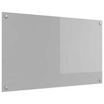 vidaXL Virtuvės atbraila Šviesiai pilka 100 x 60 cm grūdintas stiklas