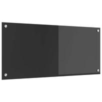 vidaXL Virtuvės atbraila Tamsiai pilka 90 x 40 cm grūdintas stiklas